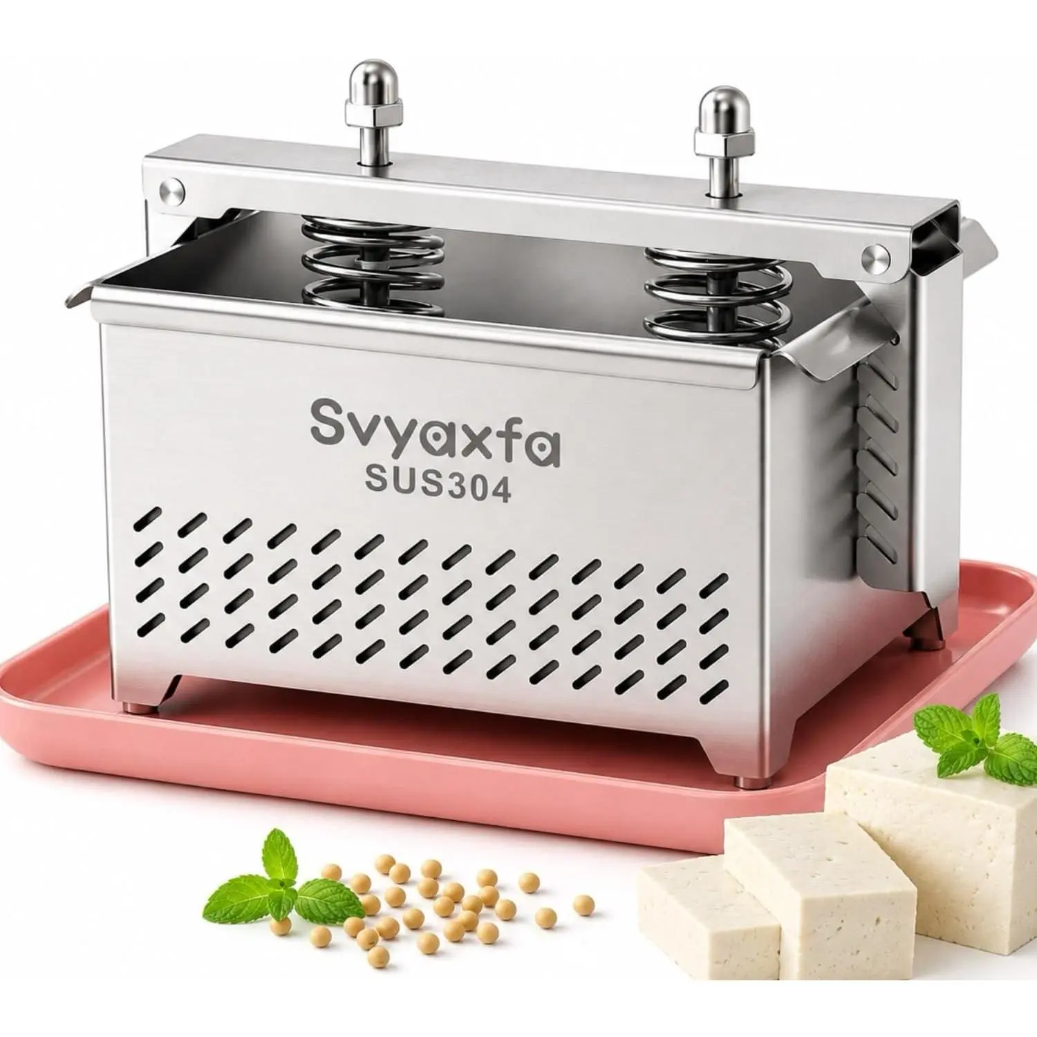 Tofu Press Stainless Steel Paneer Maker - Cheese Press for Homemade Tofu, Paneer，Easy to Use and Clean, Tofu Press Dishwasher Safe BPA Free Food Strainer