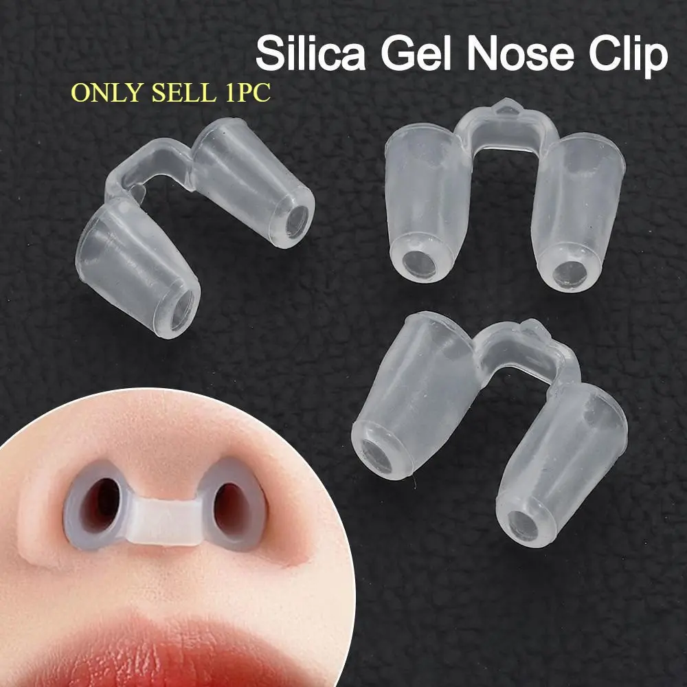 1pc Adjustable Clear Silicone Nose Shaping Clip - Enhances Breathing, Comfortable & Durable, Ideal for Snorers & Congestion Relief, Easy to Clean, Portable - Fits Small to Large Nostrils, Snoring Device