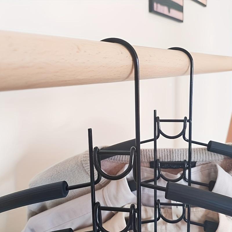 No Shoulder Protrusion Sweater Hanger, 1 CountsDurable Metal Trouser Hanger, Clothes Hanger forHome Bedroom Wardrobe Dormitory