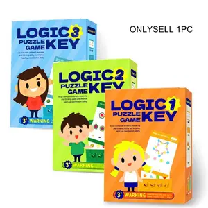 1 set, logic key educational toy for children, an introduction to logical thinking, puzzle game, more comprehensive and challenging, helps enhance overall brain power, suitable as a gift for children, Shape Sorting Game, Shape Recognition Puzzles