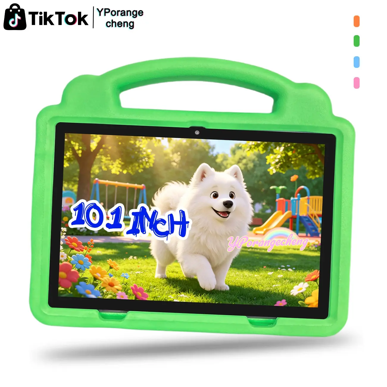 Top Gift for Teens! Father's Day #DealsForYouDays 10.1-Inch HD IPS Android Tablet, 1280x800 Screen, Kids Learning Tablet, Parental Control + Dual Camera + Case, for Study/Work/Play, Birthday/Christmas Gift (Blue/Pink, No Charger)