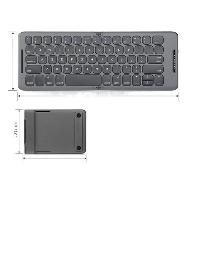 80% off Mini Bluetooth Folding Keyboard Three-Channel Three-System Universal Keyboard Portable Silent Keyboard