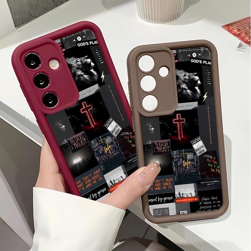 Creative Pattern Soft&Flexible TPU Silicone Phone Case For Galaxy S26 Ultra S25 Edge S24 FE S23 S22 S21 Plus A13 A14 A15 A16 A17 A33 A34 A35 A36 A52 A53 A54 NOTE20 Durable|Shockproof|Full Camera Protection|Anti-Fingerprint