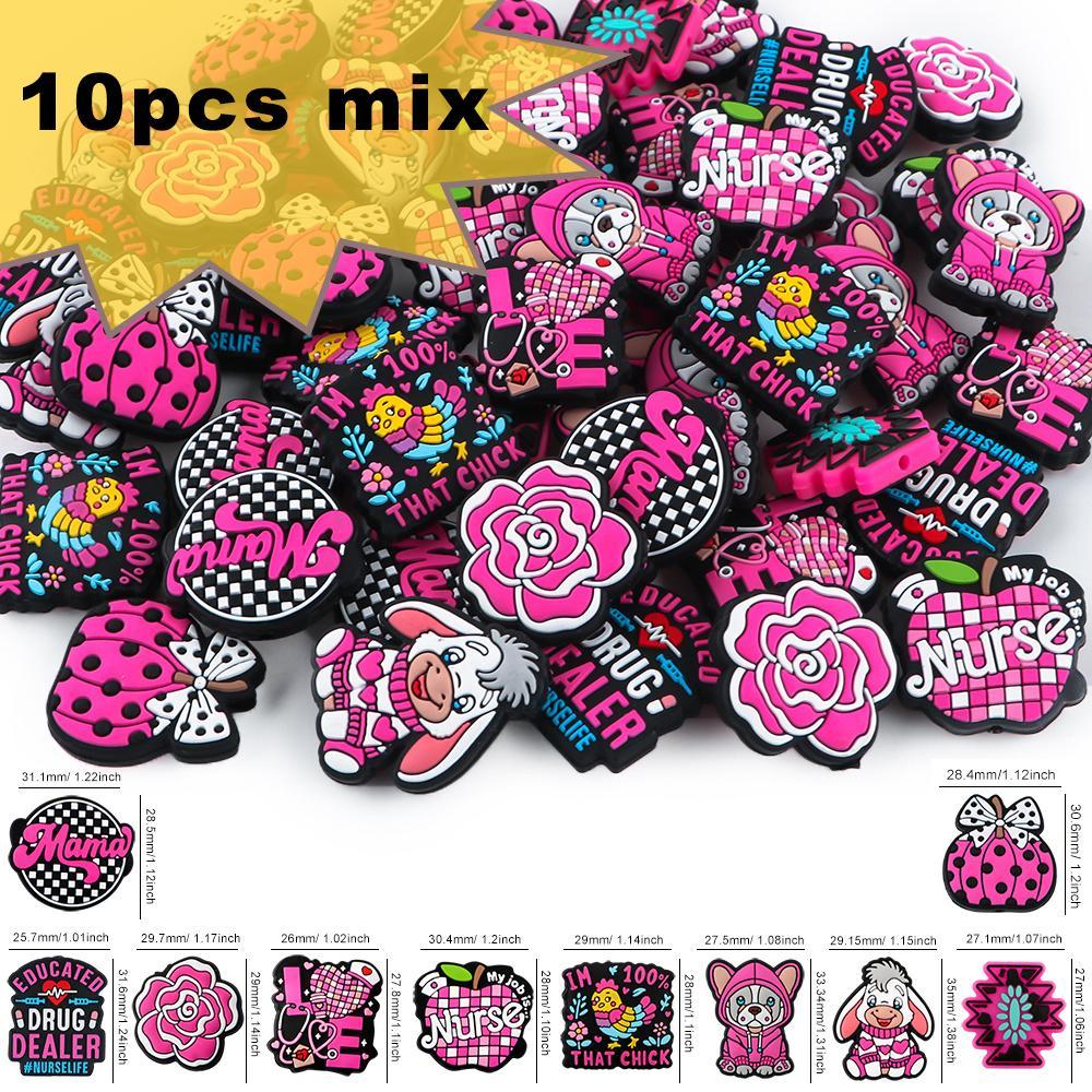 Mixed Color Round Beads, 10pcs DIY Jewelry Making Supplies for Bracelet & Necklace, DIY Jewelry Accessories for Women & Girls, Crafts Accessories, Beads Charms Accessories