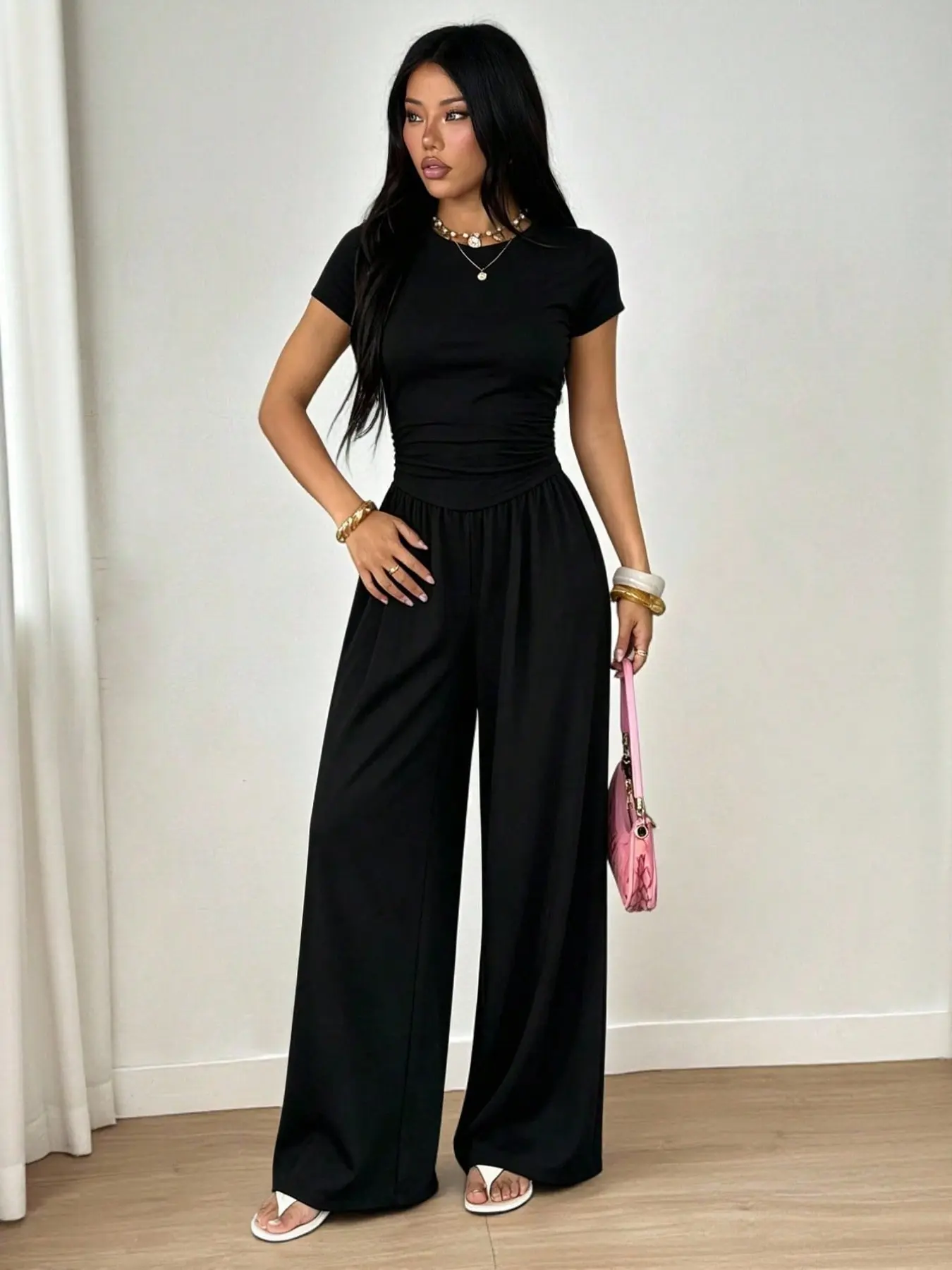 Women's Casual Jumpsuit, Daily Outdoor Leisure, Sporty Loose Fit, Back to School, Party, Summer Jumpsuit, All Seasons