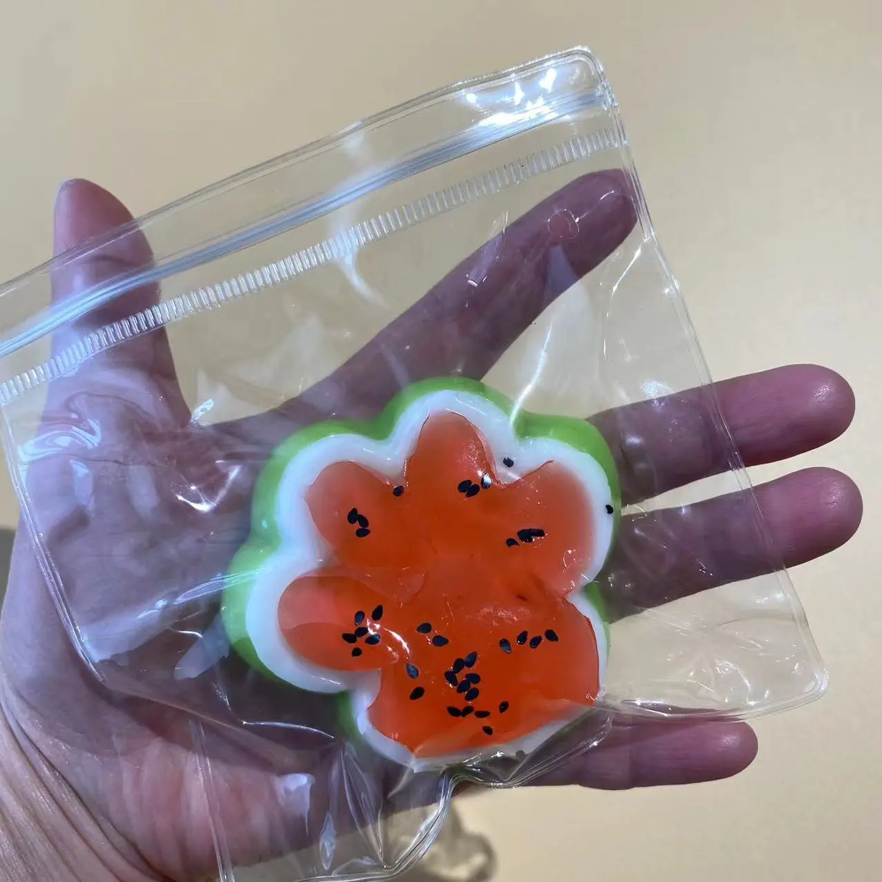 Watermelon Cat Paw Squeeze Pinch - Slow Rebound, Realistic Paw Design, Fun, Suitable for Valentine's Day/birthday Gifts
