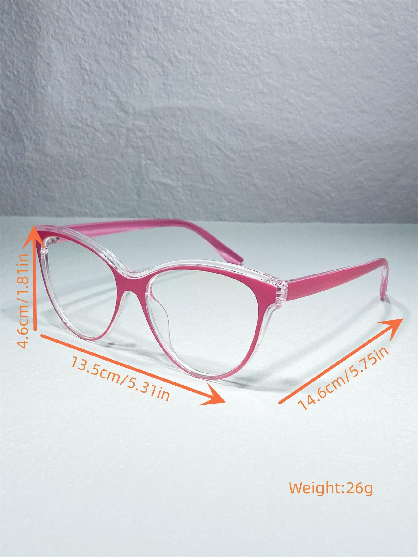 1 Pair Simple Eyeglasses for Everyday Use, Cat Eye Frame Fashion Eyeglasses, Casual Glasses, Travel Accessories for Women & Men, Fashionable Frames Glasses