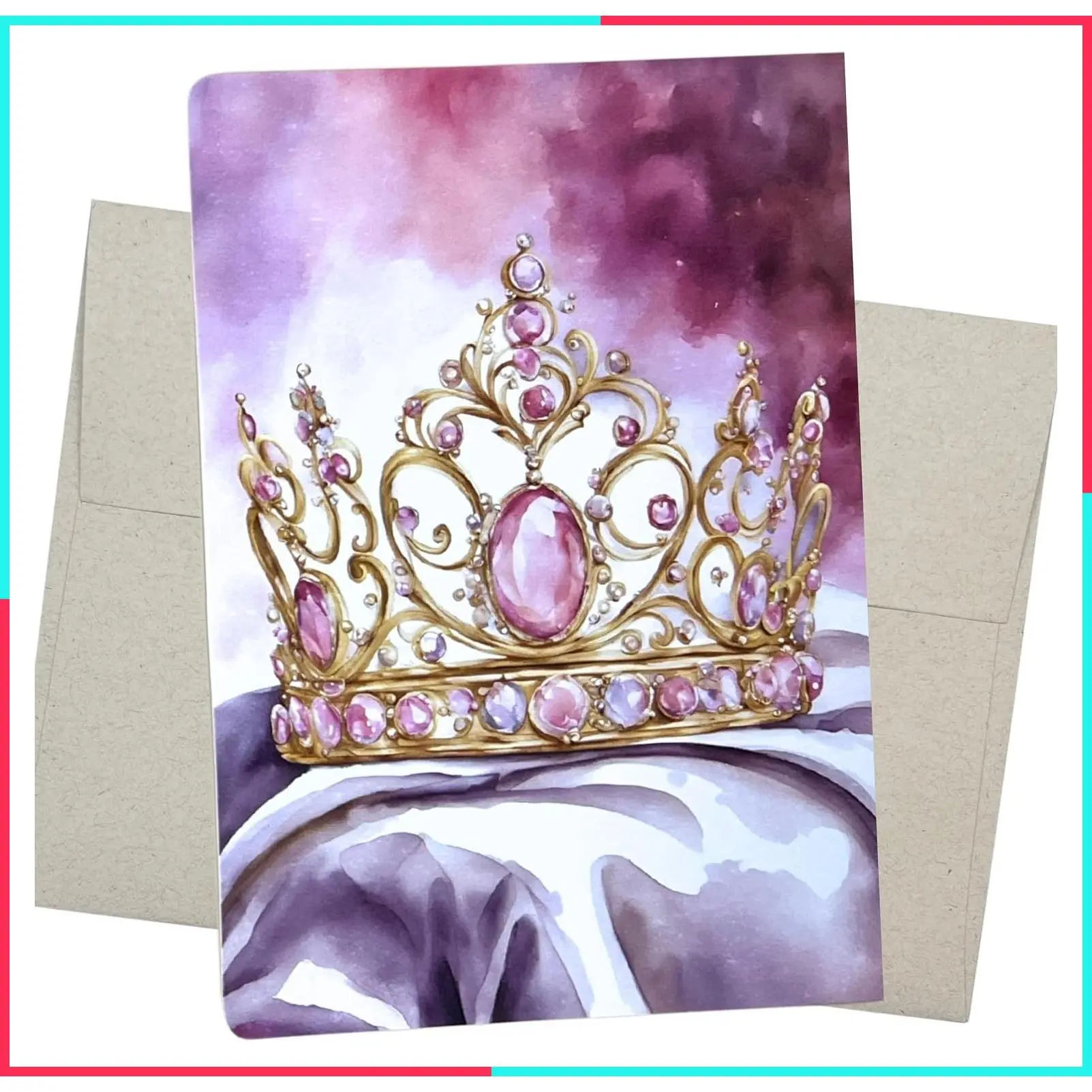 Quinceañera Birthday Card, Happy 15th Birthday Card (1 Premium Quinceanera Card, 5X7 Inch, Message Inside) 15th Quinceanera Cards for Girls, Tarjetas para 15 años - 1185