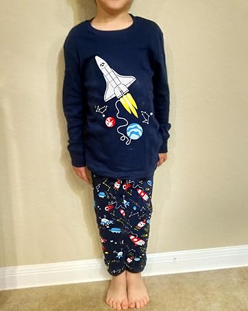 Little Boys Short Set Pajamas for Boys 100% Cotton Toddler Train Dinosaur Sleepwear Summer Clothes Size 2-7T