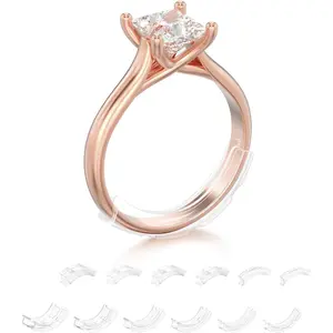 Invisible Ring Sizer Adjuster  Loose Rings Women Men-12 Pack,12 Sizes  Different Band Widths,Jewelry Ring Size Adapter Reducer Spacer Jewelry Guards  Any Thin Wide Rings