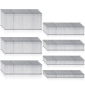 2800 count Brad Nails   Nails Finishing Nails Small Nails 18 Gauge Brad Nails for Molding Cabinetry Building Assembly, 2/5 Inch, 5/8 Inch, 3/4 Inch, 1 Inch, 1-1/4 Inch, 1-1/2 Inch, 2 Inch