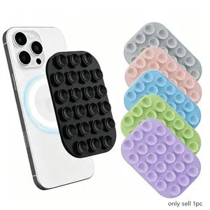 Four-Layer Magnetic Phone Stand, Strong Magnet, Magsafe Compatible, Soft Silicone Suction Cup, PC+pet Anti-Drop Base, Multi-Color Reusable