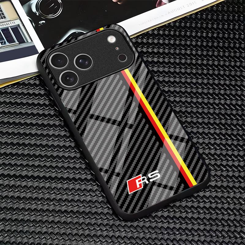 for iPhone 17/16/15/14/13/12/11 air/pro/promax/plus Carbon fiber texture mirror mobile phone case glass case 995 for iPhone 17/16/15/14/13/12/11 air/pro/promax/plus Carbon fiber texture mirror mobile phone case glass case 995