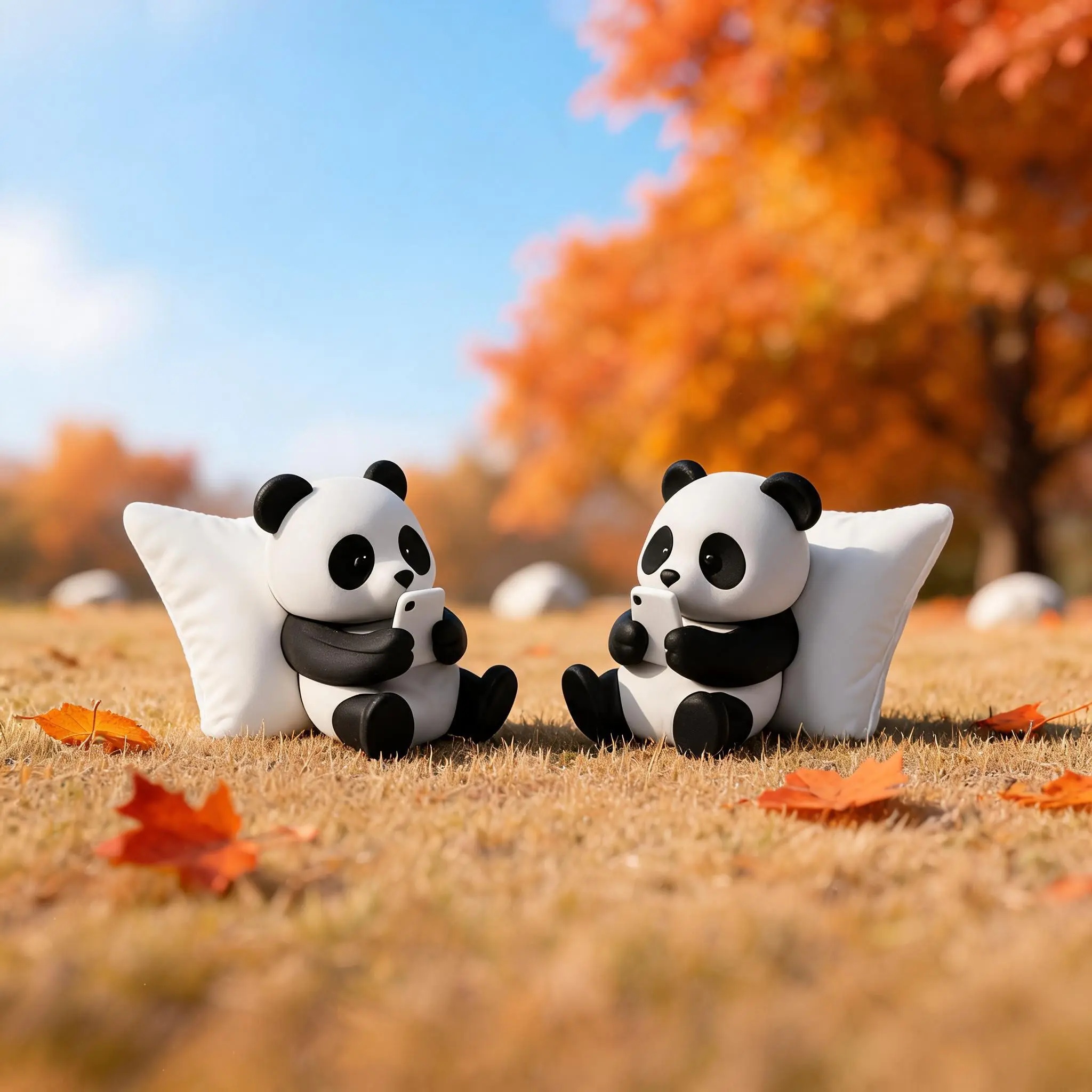 Panda Sculpture Ornament, Desktop Office Decor, Car Accessories, Creative Animal Model, Collectible Mini Statue, Car Hanging Decoration