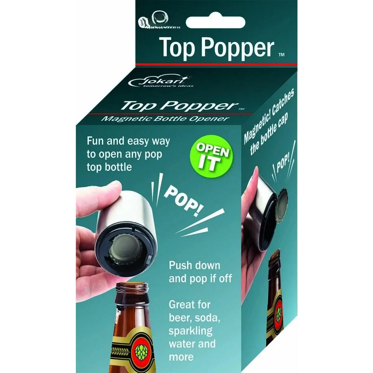 Automatic  Handed Bottle Top Pop Opener. Easily Open Any