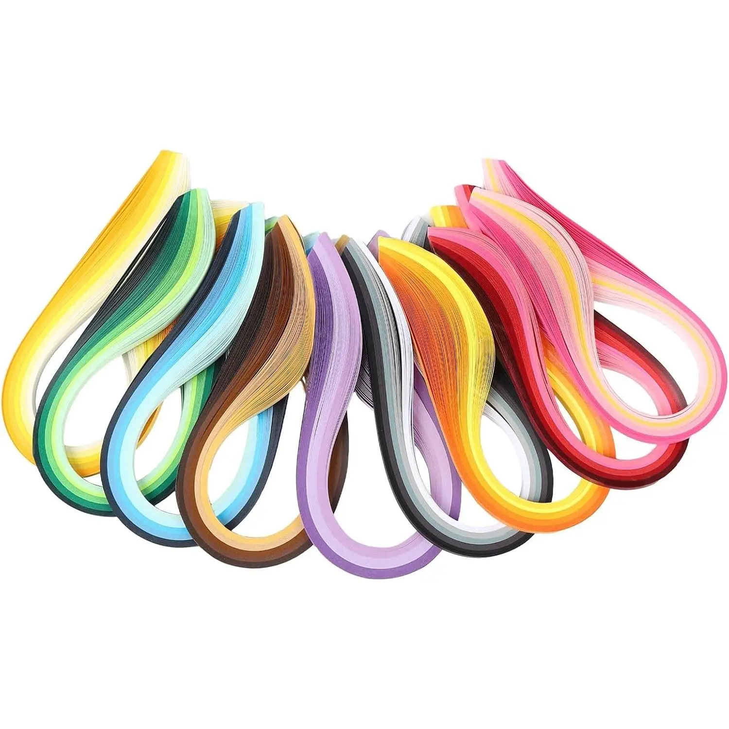 900 Pcs 42 Colors Quilling Paper Kits 900 Strips Origami Quilling Paper for Picture Frames Decorating Cards DIY Craft 5mm x 39cm