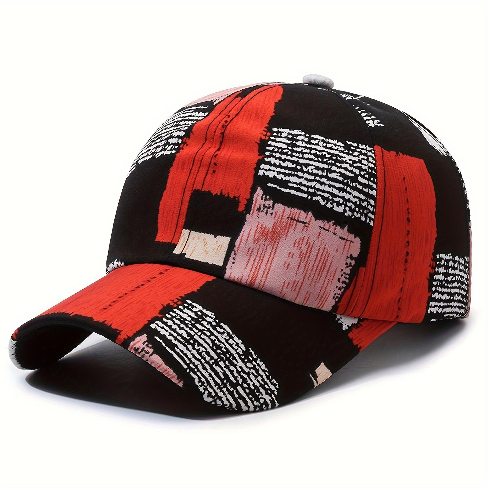 New Trendy Graffiti Checkered Unisex Baseball Cap