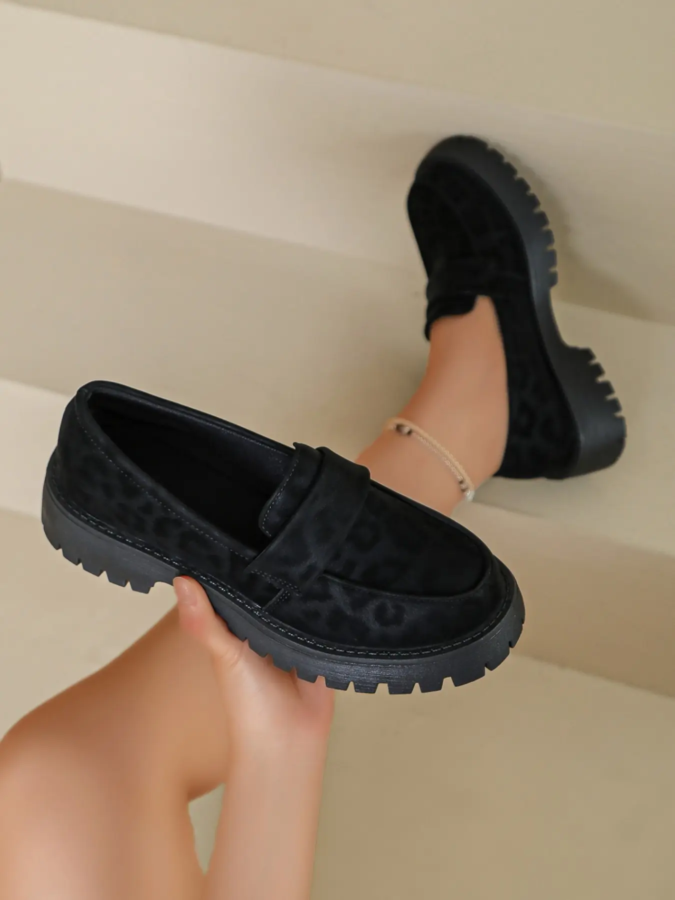 Women's Gingham Pattern Fashion Shoes, Textile Upper, Rubber Sole, All Seasons, Less Than Ankle Height, Commuter Single Shoe