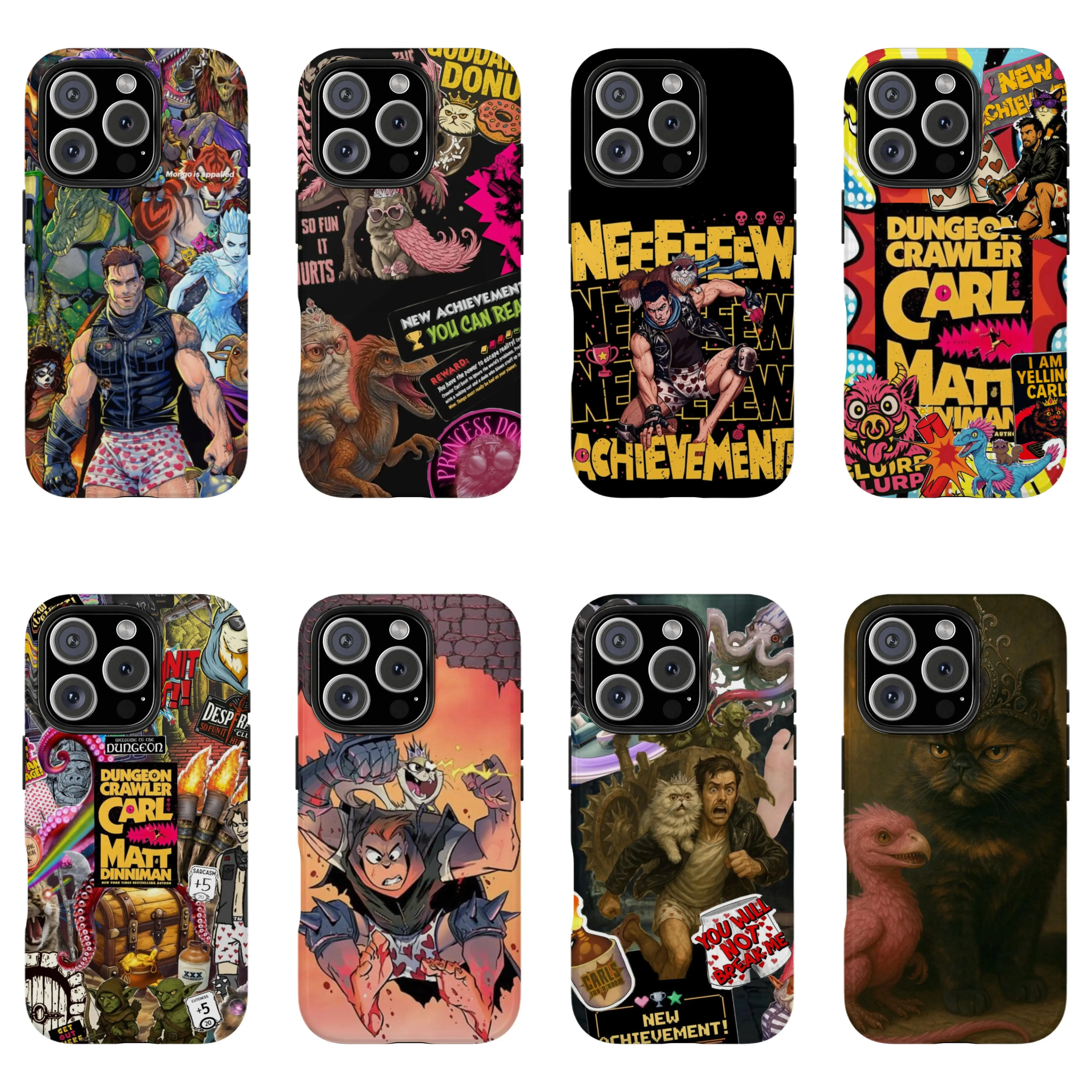 Dungeon Crawler Carl Bookish Phone Case , Phone Accessories, Fashion Case, Perfect Gift for Her Him, Suitable for iPhone 17-11 Pro Max/Plus and  Samsung Galaxy S23-25