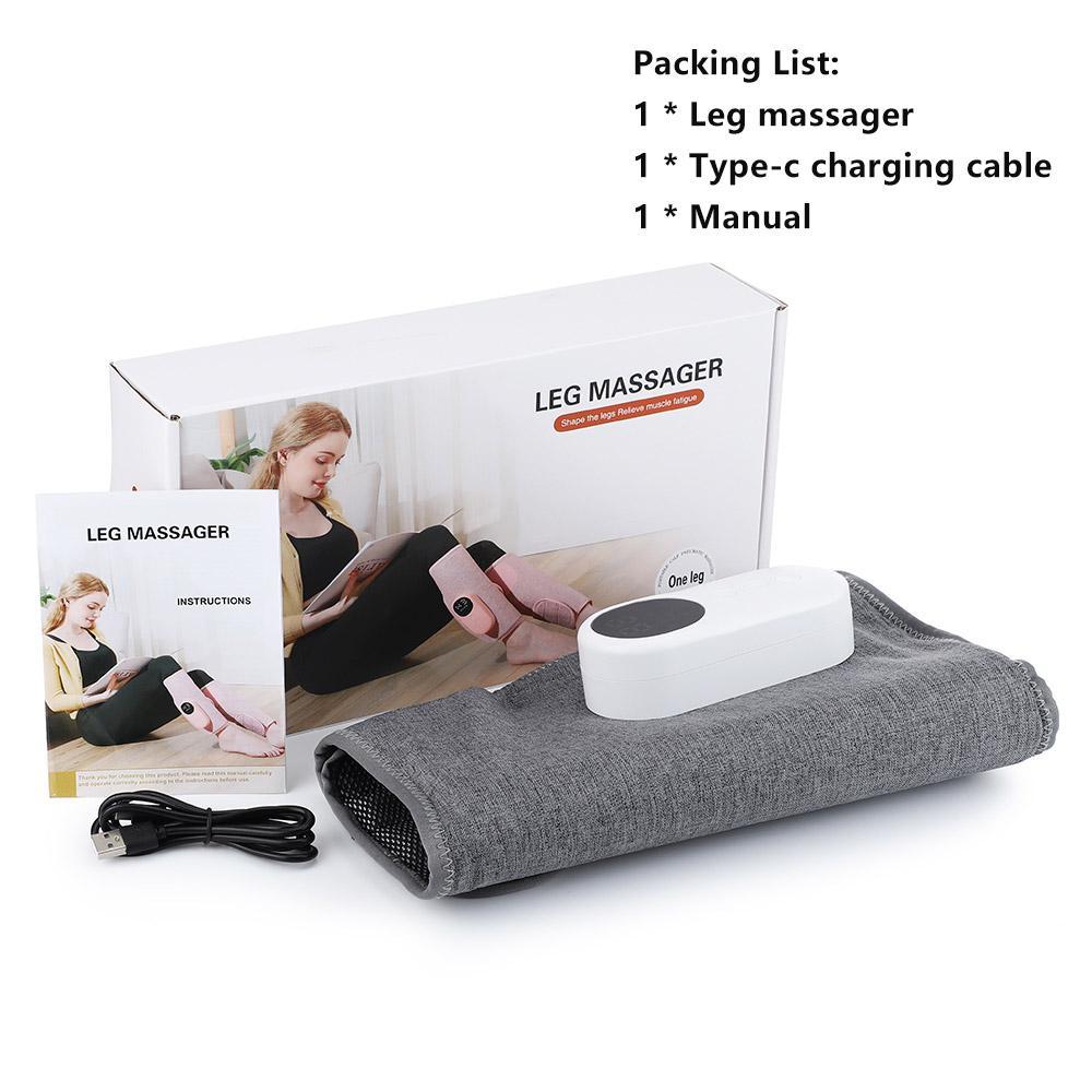 Cordless Air Compression Leg Massager, Adjustable 1 Count 3 Heating 3 Modes Calf Massager, Professional Leg Relaxation Massager for Women & Men