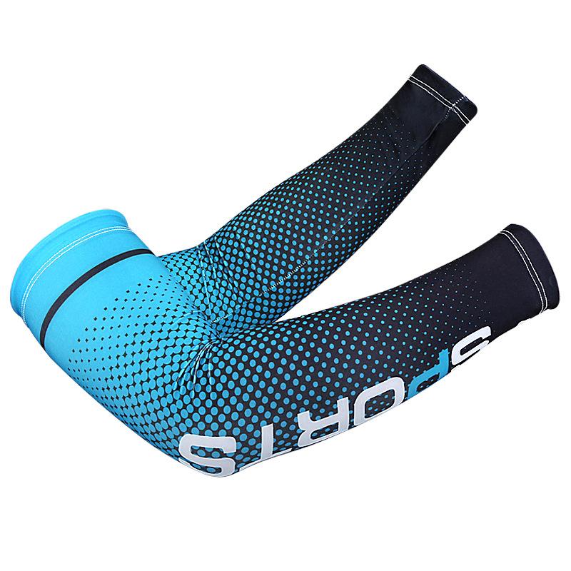 Summer ice silk sleeves thin outdoor sports travel ice sleeves contrasting colors ice silk sleeves anti-light arm guard sun
