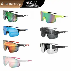 7 Pairs Speed Aesthetic Sport Cycling Sunglasses UV400 Shield for Men Women Windproof Wrap Around Eyewear for Fishing Running Baseball Biker Gear Gift Idea for Father’s Day Birthday Anniversary Christmas All Seasons Gorpcore Trend