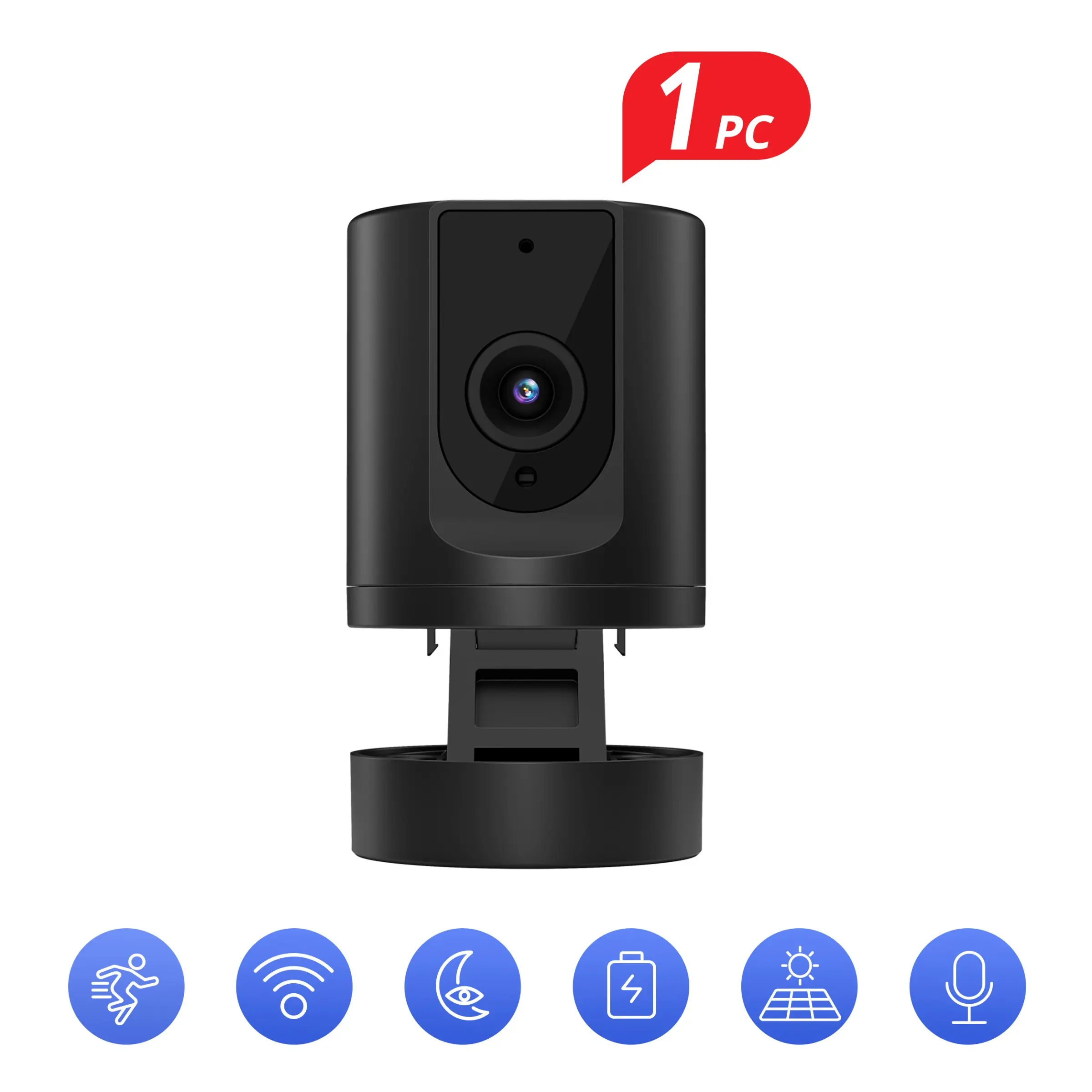 K11 Black Smart Camera, Security Camera Indoor, 1080P FHD Video, Dual-Band WiFi (5G/2.4G) & BLE Setup, Easy Installation, Home Security Companion