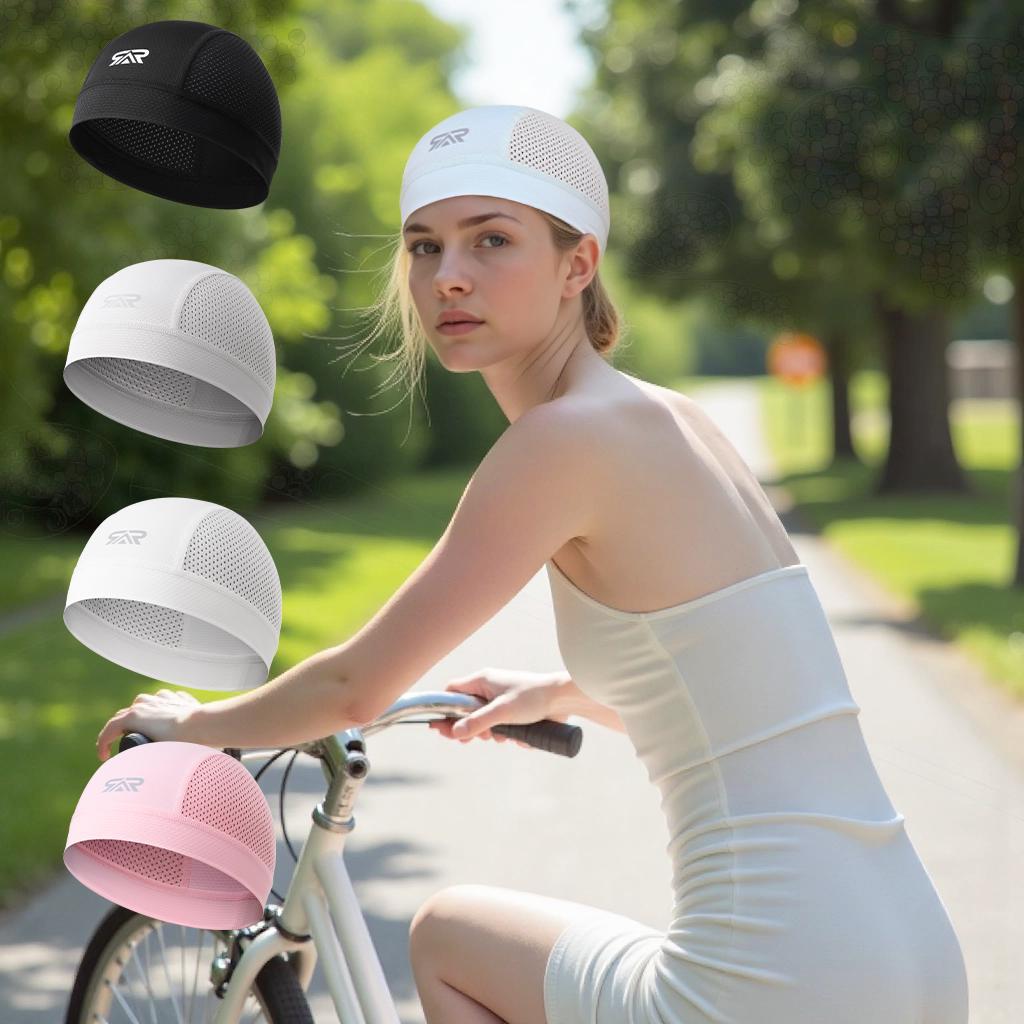 Cooling Skull Cap for Summer Sports - Bike Riding, Hiking & Outdoor | Breathable Helmet Liner with Moisture-Wicking | Unisex Multicolor Trendy Headwear, Quick-Dry Athletic Hat