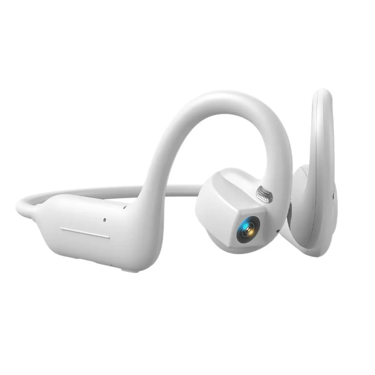 New Bone Conduction Bluetooth-compatible Earbuds, HD Camera, Wireless Smart Assistant, Translation & Object Recognition, Ideal for Sports & Travel