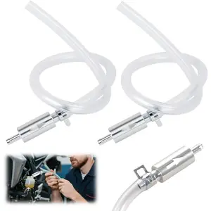 Brake Bleeding Tool Kit, Universal Brake Fluid Bleeder Hose with Non-Return Check Valve, Professional Hydraulic System Bleeder for Car & Motorcycle