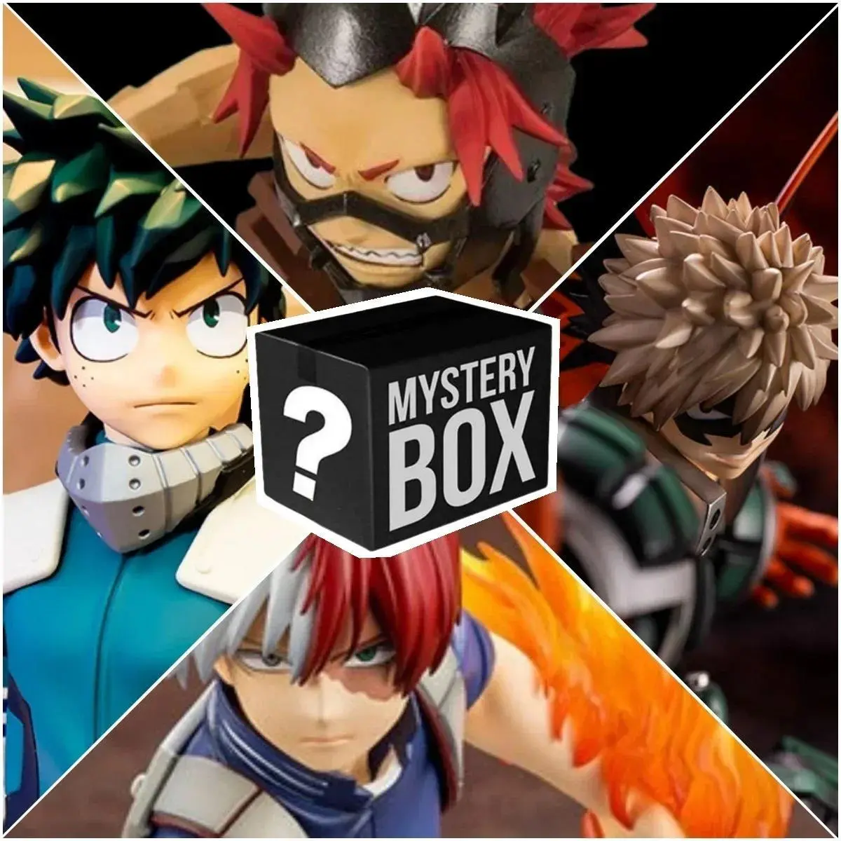 My Hero Academia Blind Box Anime Action Figure Shoto Bakugou Deku All Might Lucky Blind Box Large Figure Anime Fans Gift