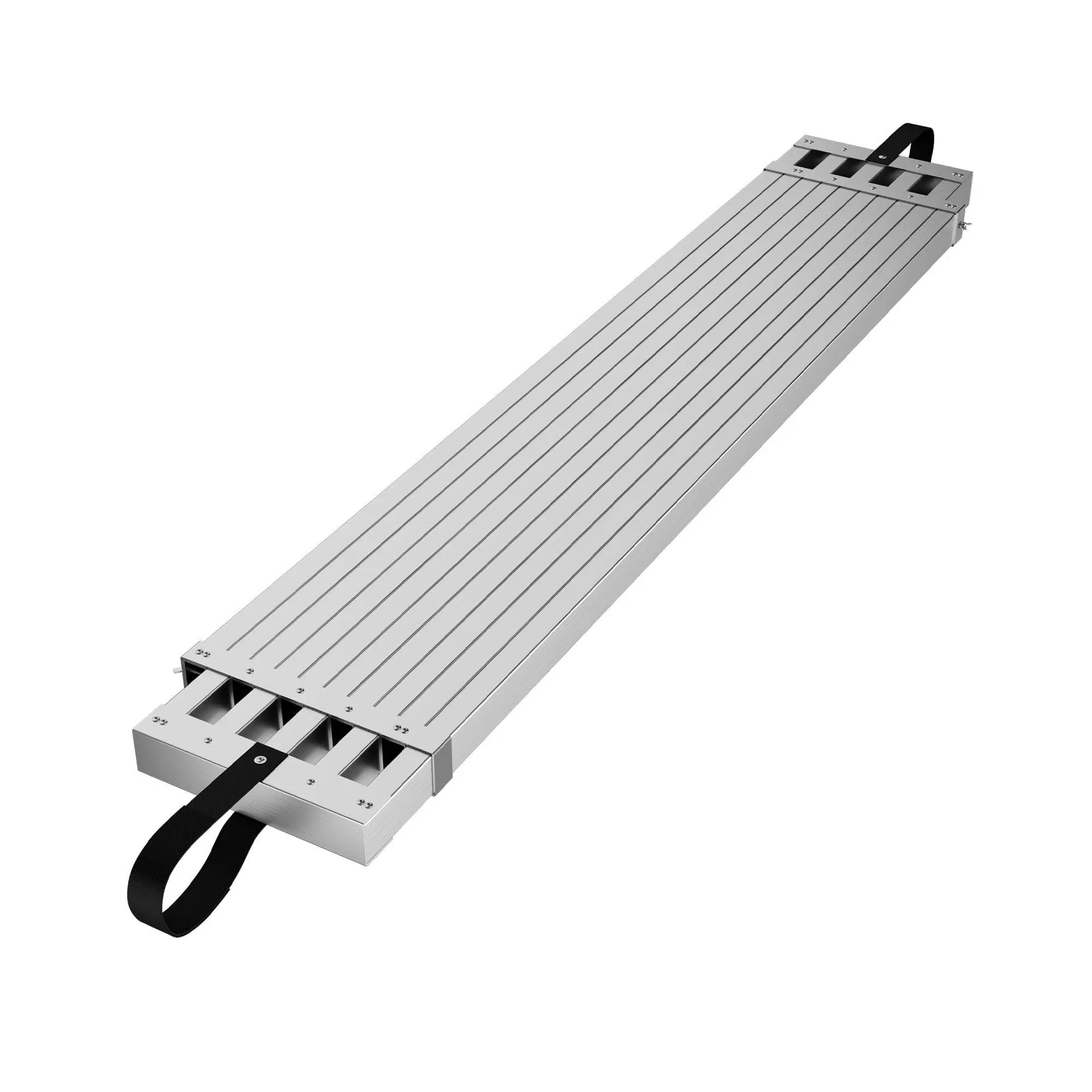 GARVEE Heavy-Duty Telescoping Aluminum Work Plank for Ladders with Skid-Proof Surface, 440lbs Capacity, Adjustable Scaffold Platform, Versatile for Home Renovation, Telescopes from 8 to 13 Feet