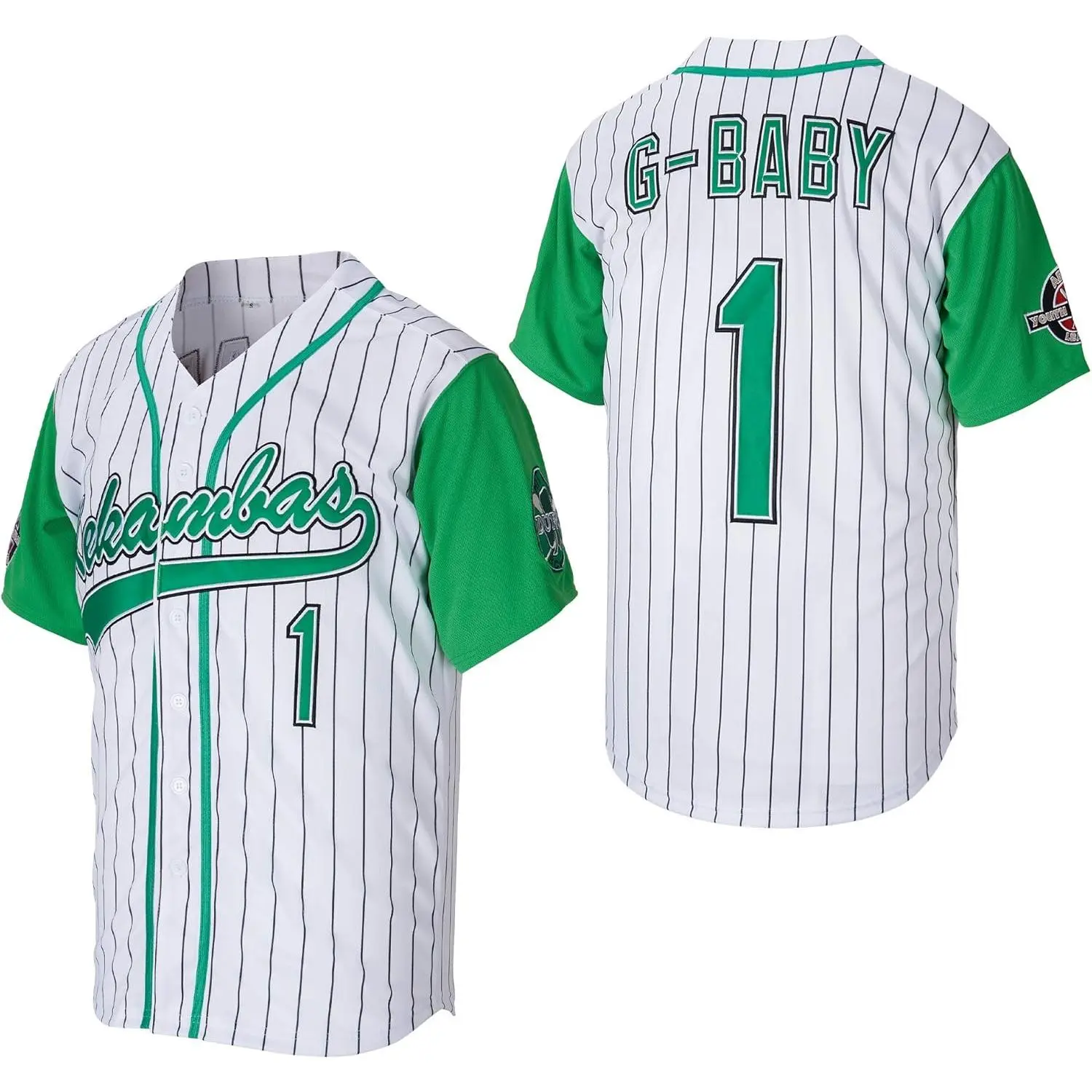 Kekambas Men's#1 G-Baby Jarius Evans Hardball Movie Baseball Jersey