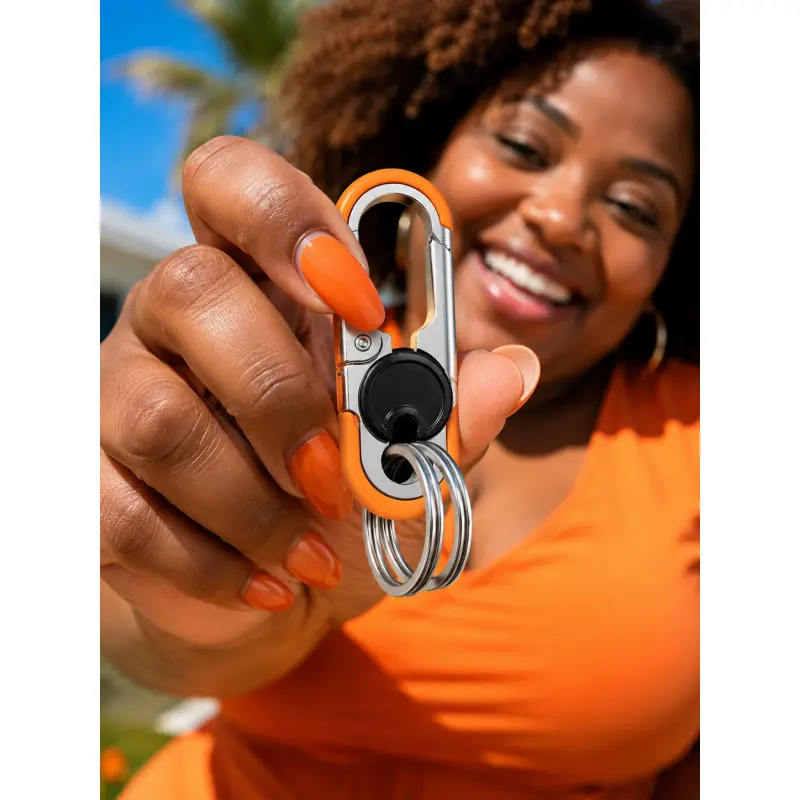 Multifunctional Carabiner Keychain Bottle Opener for Men and Women, Heavy Duty Stainless Steel Key Ring Clip, Portable Key Holder for Car Keys Backpack Camping Travel Accessories, Unique Christmas Gift, Halloween Surprise, Birthday Gift for Husband Bo