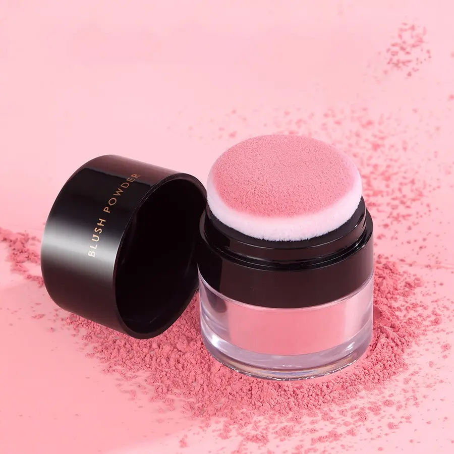 Matte Coral Blush Powder, Brightening Natural Warm-Tone Face Makeup, Lightweight Buildable Formula, Long-Wear Flawless Finish, Cruelty-Free