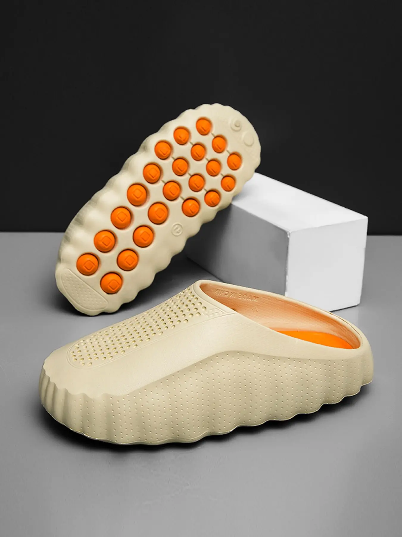 Men's Summer Sandals 2026, Summer Height Increasing Slippers, Thick Sole Height Boost, Anti-Slip Durable, Colorblock Eva One-Piece Design, Comfortable Fashion Shoes for Outdoor Use
