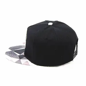 2026 Korean men's and women's fashion baseball cap panda 3D rubber print flat brim hip-hop cap couple's color-block trendy cap
