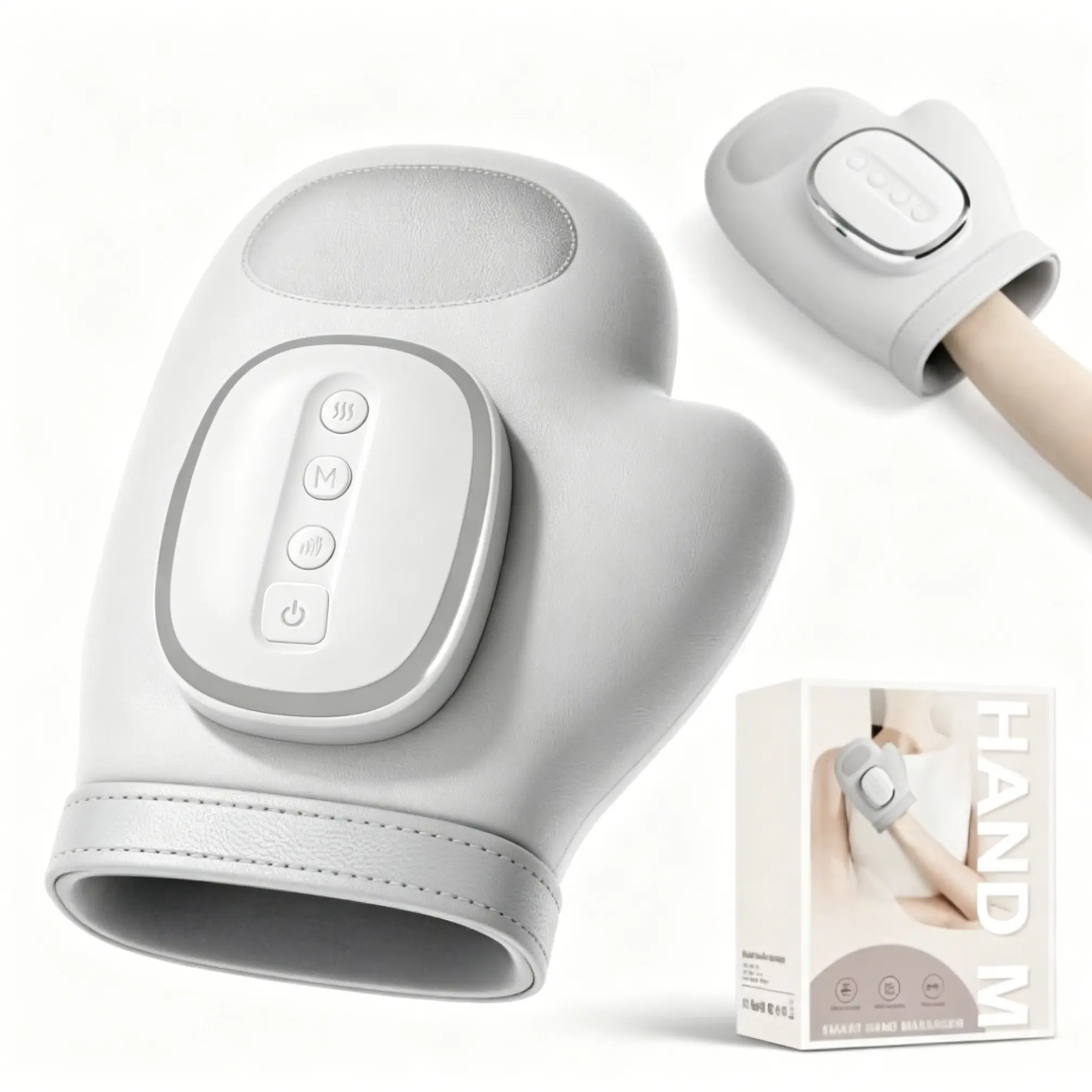 New Electric Hand Massager with Airbag Compress, Carpal Tunnel Relief, Portable Vibrating Gloves, Kneading Rollers, Nx-S268 Model