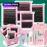 【Black Friday】Mixed Length Individual False Eyelashes Kit, DIY Natural-Looking Eyelash Extensions with Accessories, Self-Grafting Curling Lashes for Women, Cosmetic False Lashes Makeup Products #GLOBAL PICKS