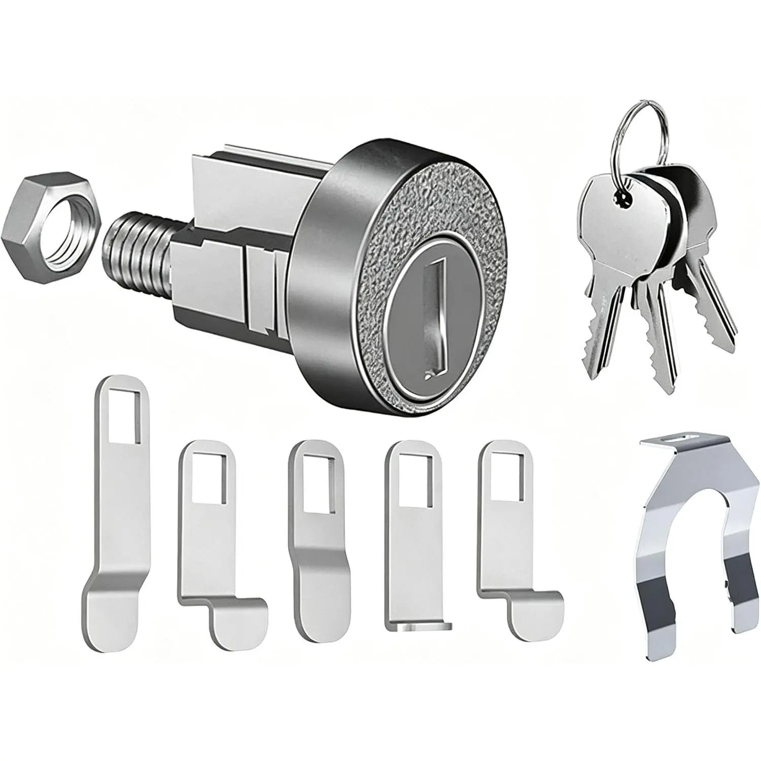 Mailbox Lock Replacement, Fits National C9100 USPS Mailboxes, 90° Clockwise Cam Lock, 3 Keys Included, Fits STD-4C CBU Cluster Mailboxes, Durable Zinc Alloy, Easy Installation