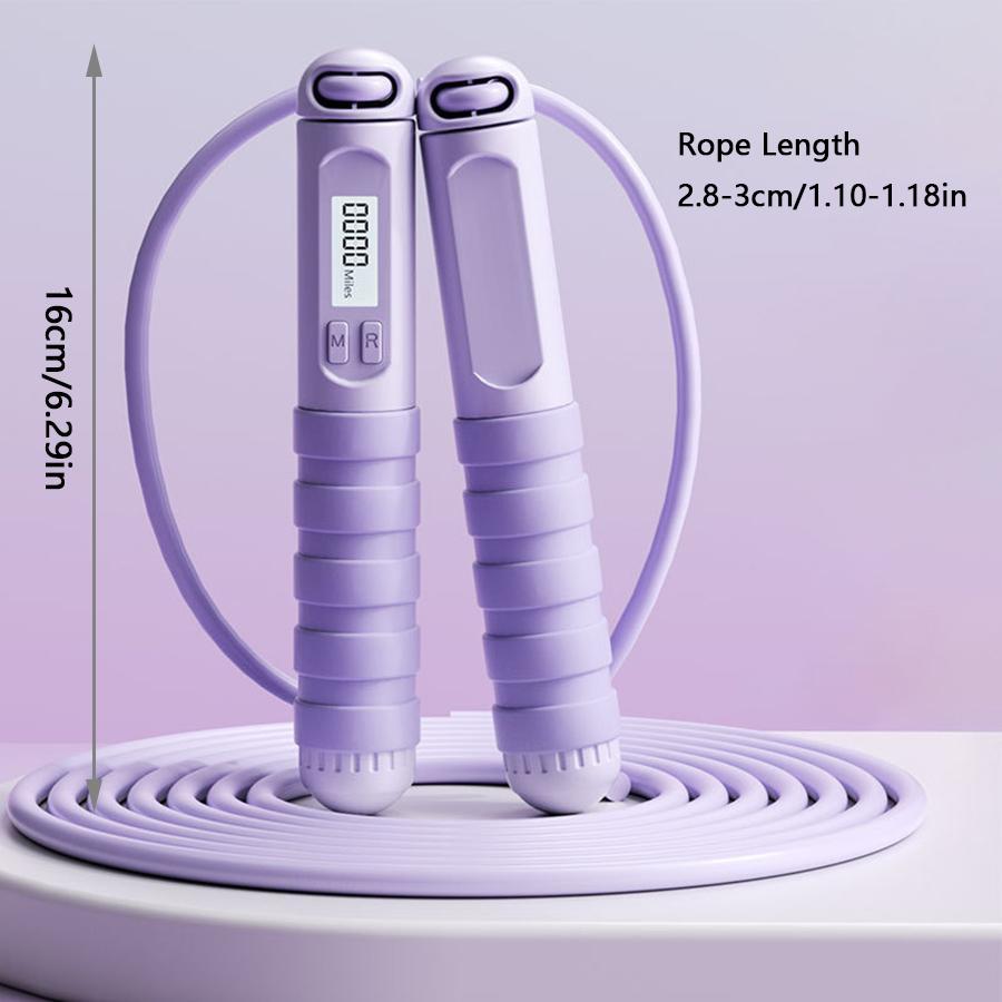 Electronic Counting Smart Jump Rope, 1 Count Fitness Exercise Skipping Rope for Men and Women, Workout Equipment for Home Gym