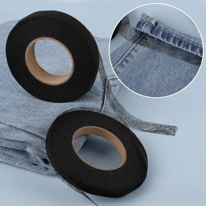 2pcs 2cm x 60m Non-Woven Fusible Bonding Tape, Iron-On Hem Tape for Home DIY Sewing