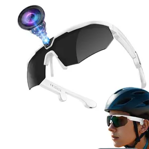 Sports Smart Sunglasses, with 8MP Anti-Shake Camera , 1200P Video Recording, Open Ear Music Speakers, Voice Assistant, AI Translation,AI Image Recognition, Smart Glasses for Cycling & Outdoor