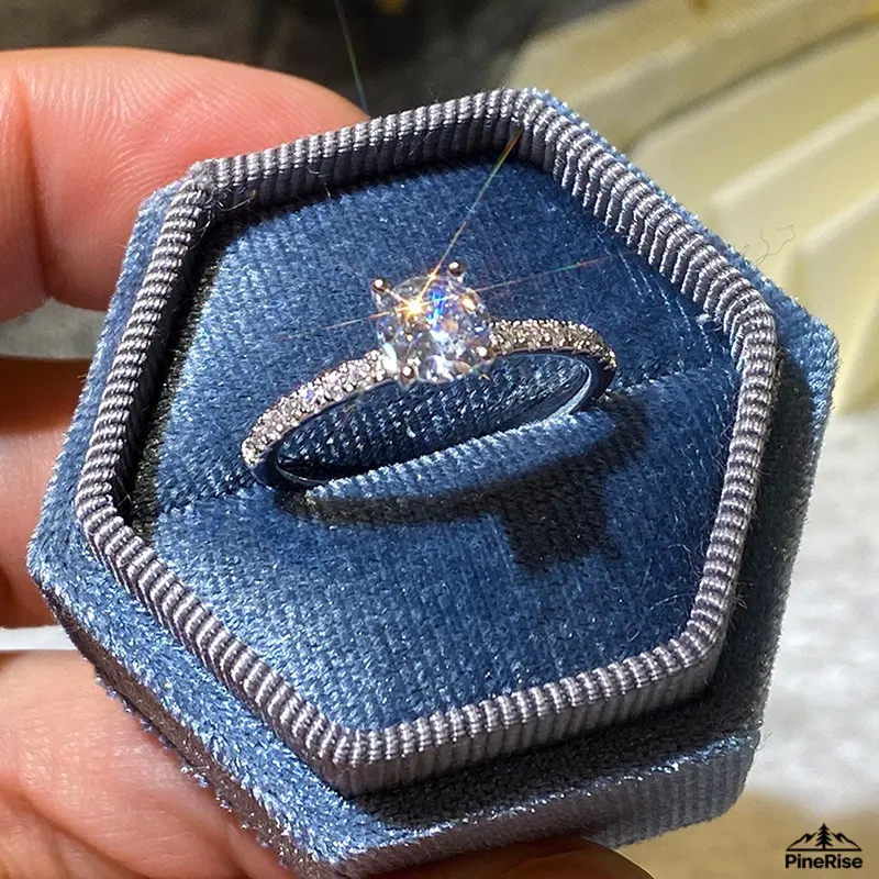 Women's Copper Base White Gold Plated Wedding/Engagement Ring - European Minimalist, Zircon Inlay, Simulated Diamond Finger Band for Indoor Leisure & Formal Outfit Matching (Indoor Recreation Use)