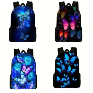 High-quality cute butterfly cartoon children's waterproof backpack - suitable capacity, load-reducing and breathable cartoon schoolbag