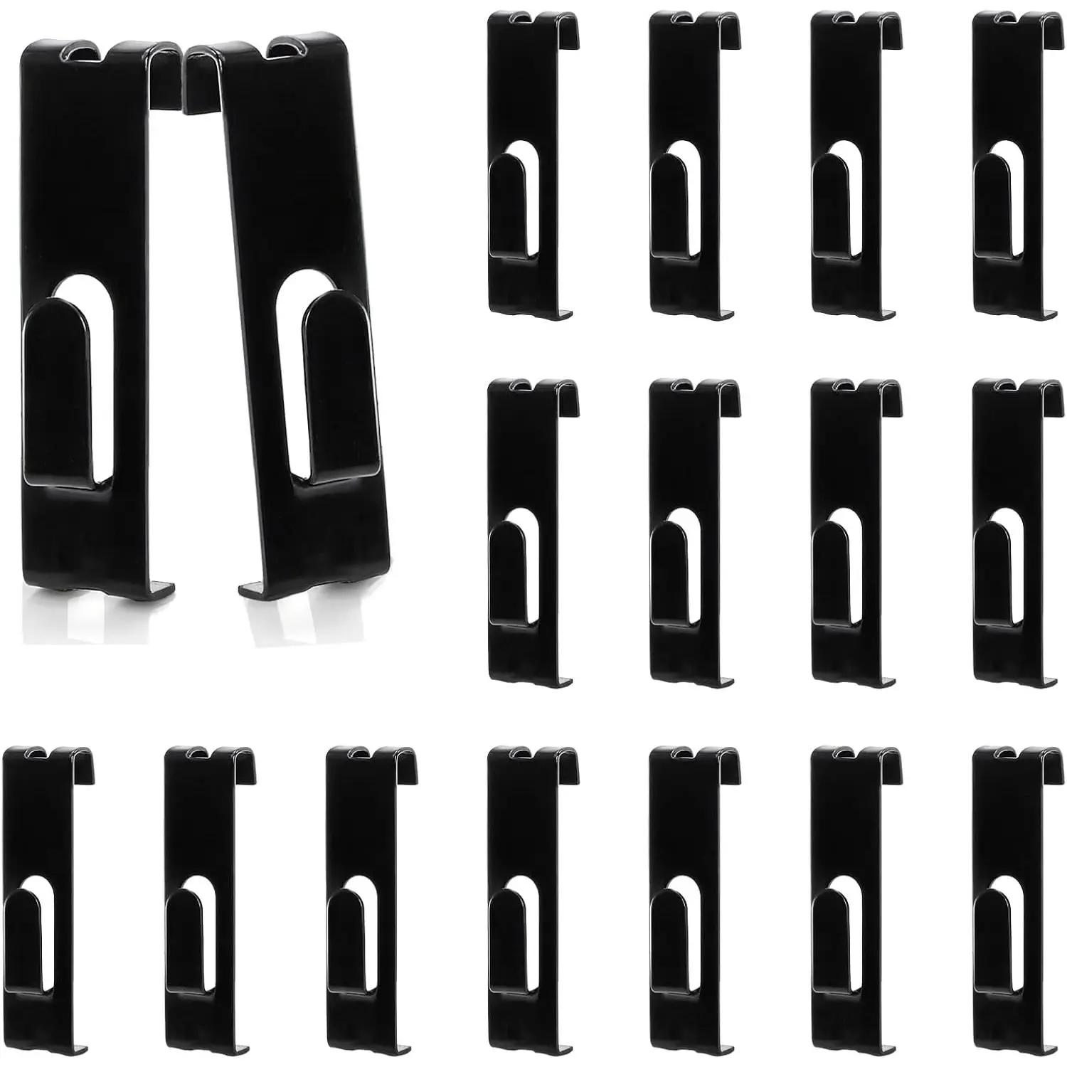 Utility Notch Display Hook Gridwall Black Metal Gridwall Picture Hanger Gridwall Accessories for Retail, Displaying Photogragh, Art Shows, Paintings (12)