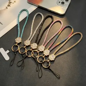 1 piece of luxurious shiny bear paw phone charm, water bottle bag keychain, sturdy and durable, with phone strap and pad.