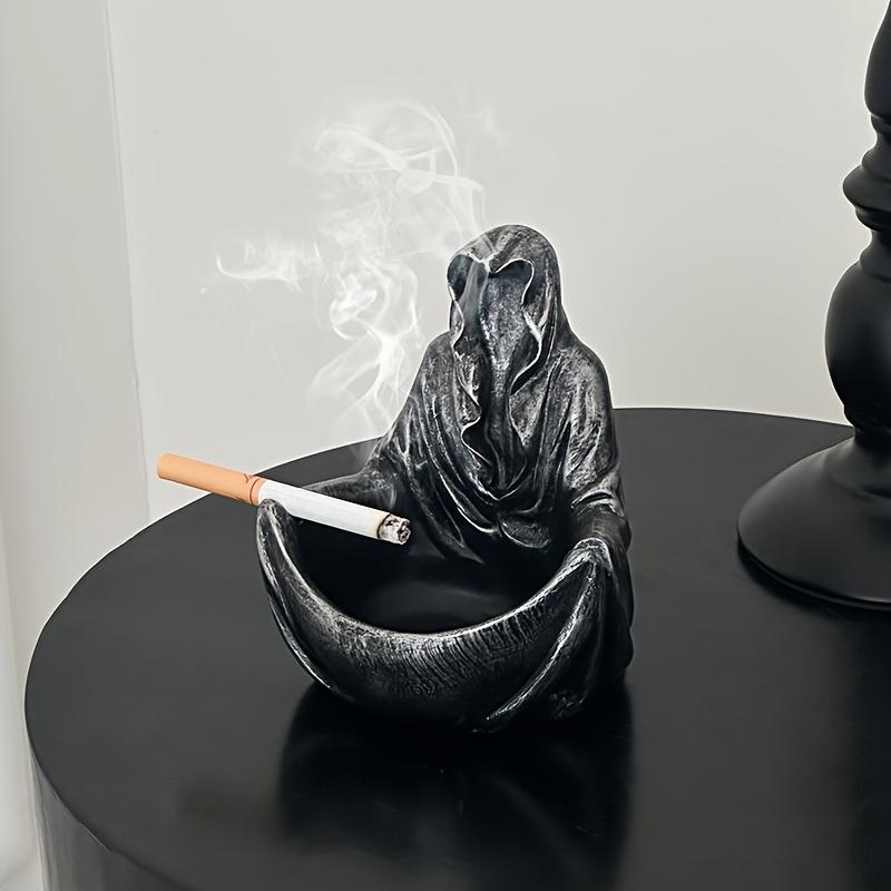 Cyberpunk Black Humor Mystery Man Ashtray Inspired by Mystery Man, Holiday Father's Day Gift Costume Jewelry & Accessories