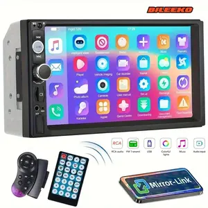 Car DVD Player 7 Inch Dual Core Standard Size, Multi-Format Audio Video Playback, High Definition Car Entertainment System
