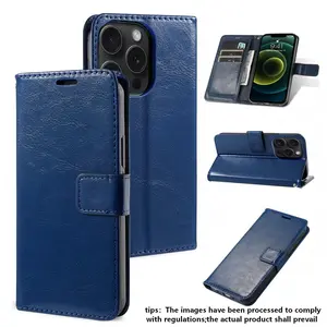 Leather-Style Phone Case, Military Grade Drop Protection, Fits iPhone 17pro Max/11/12/13/14/15/16 Pro Max/plus/air, Flip Cover with Card Slot